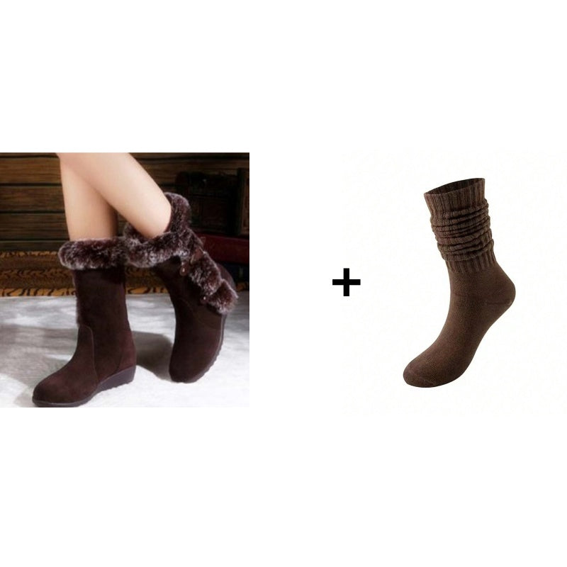 ❄️ Winter Flash Deal! 50% KORTING – Dames Snowboots met Pluche Rand 🥶 Warm, Antislip & Super Comfort!