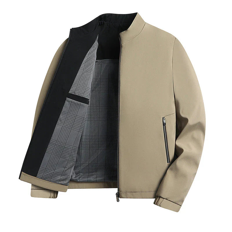 ✨Nieuwe collectie✨Casual herenjack met opstaande kraag en ritssluiting