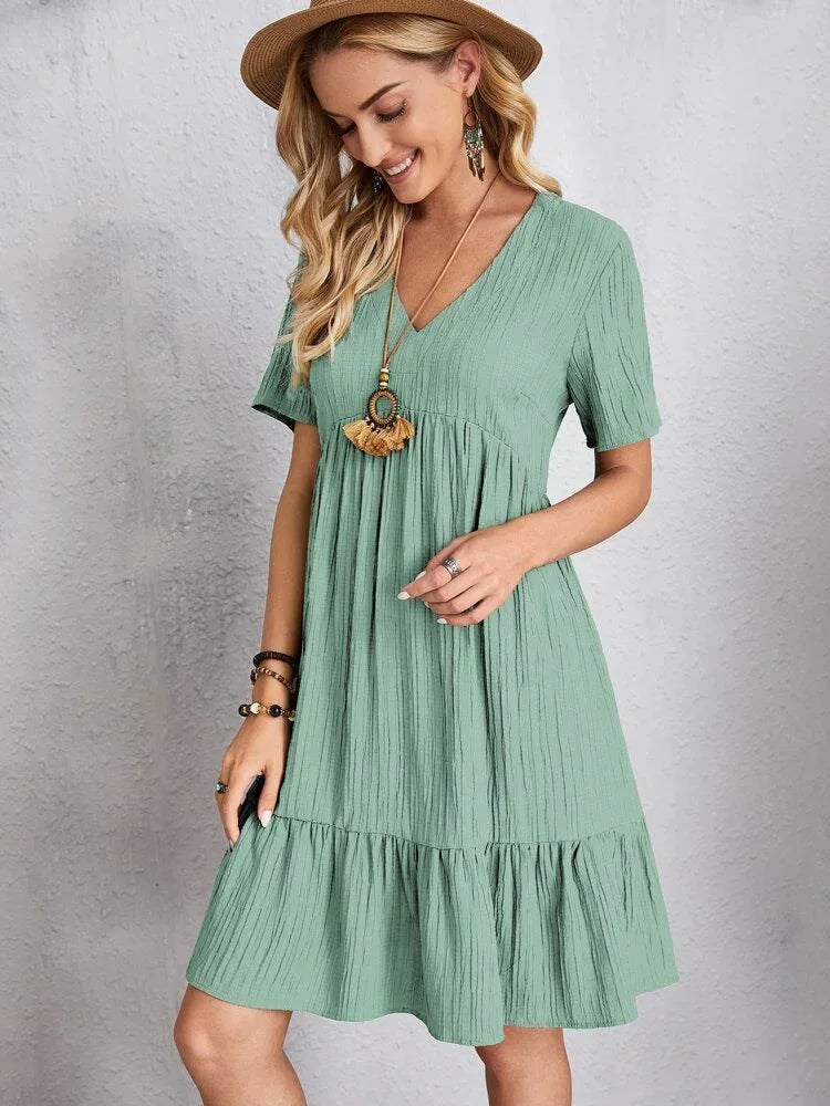 Mila | Vrouwelijke elegante zomerjurk