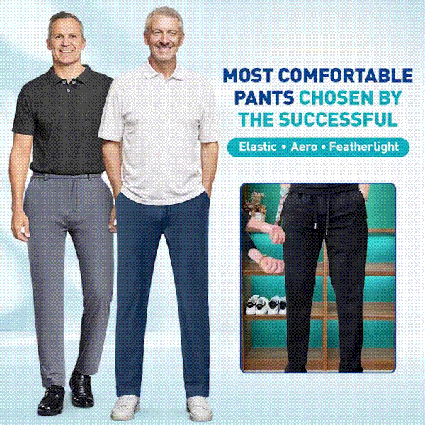 Ademende en comfortabele stretch casual broek voor heren