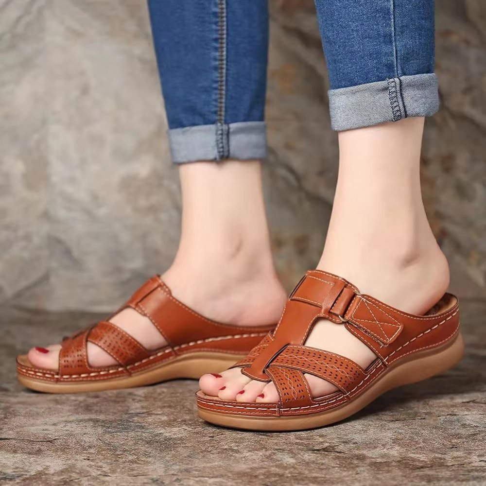 šEaster Hot Sale 50% kortingš„ Premium lederen sandalen voor vrouwen