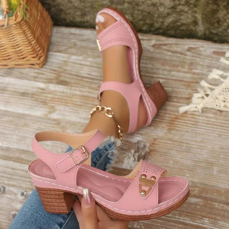 Sandalen met hoge hakken voor dames
