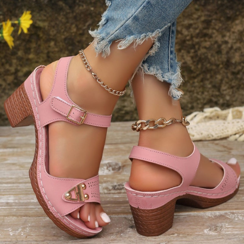 Sandalen met hoge hakken voor dames