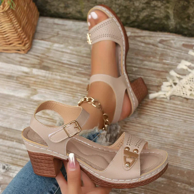Sandalen met hoge hakken voor dames
