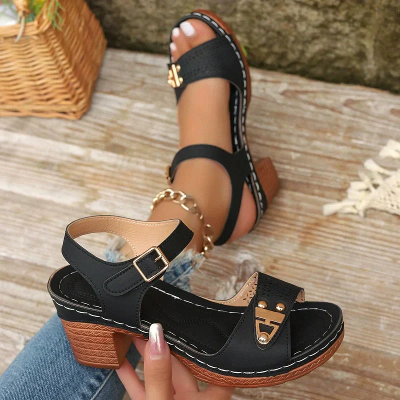 Sandalen met hoge hakken voor dames