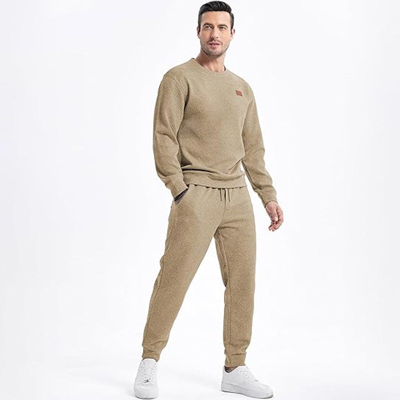 š„55% kortingš„Heren Gebreide Jacquard 2-Delige Set - Sweatshirt & Joggingbroek