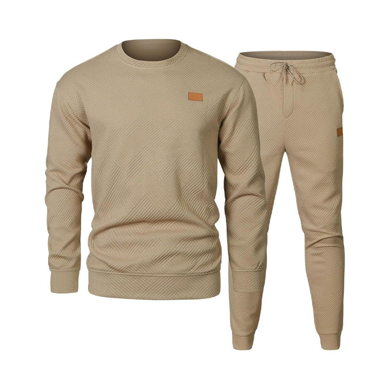 š„55% kortingš„Heren Gebreide Jacquard 2-Delige Set - Sweatshirt & Joggingbroek