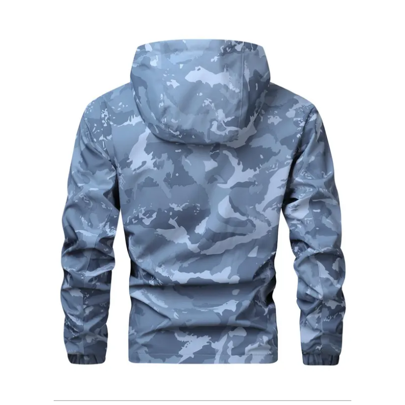 Heren camouflage capuchonjack met meerdere zakken