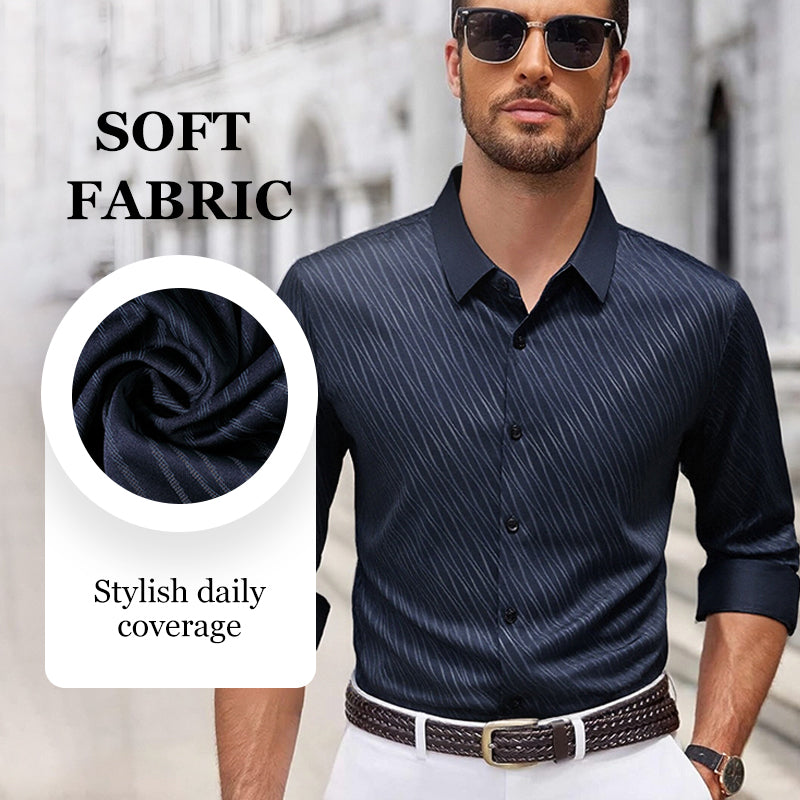 👔 Heren Casual Mode Overhemd met Lange Mouwen