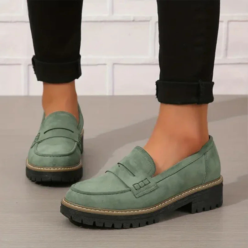 Dames Platform Loafers | Stevige Zool | Zachte Binnenzool | 7 Kleuren | Maten 36-43