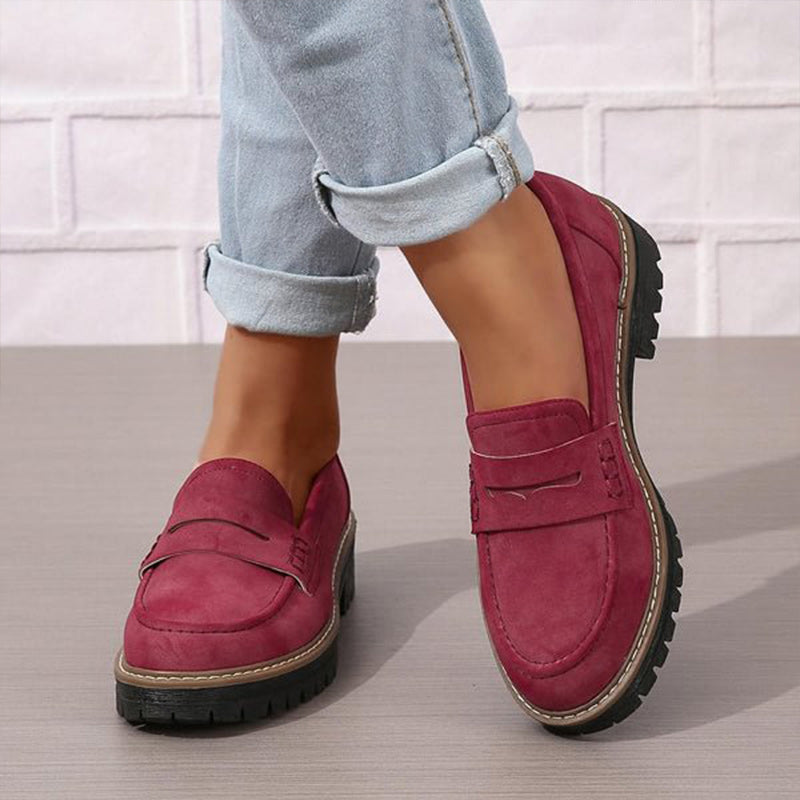 Dames Platform Loafers | Stevige Zool | Zachte Binnenzool | 7 Kleuren | Maten 36-43