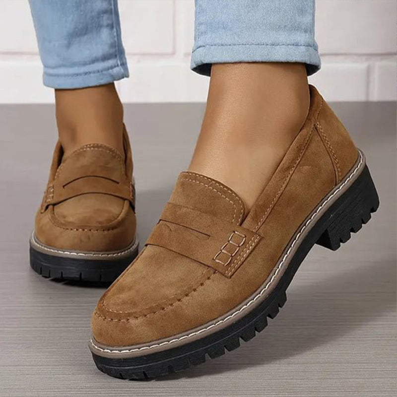 Dames Platform Loafers | Stevige Zool | Zachte Binnenzool | 7 Kleuren | Maten 36-43