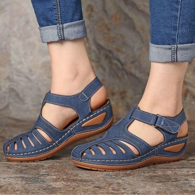 🔥Promotie - 50% korting🎉-Lichtgewicht orthopedische lederen sandalen van de hoogste kwaliteit