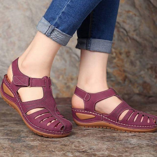 🔥Promotie - 50% korting🎉-Lichtgewicht orthopedische lederen sandalen van de hoogste kwaliteit