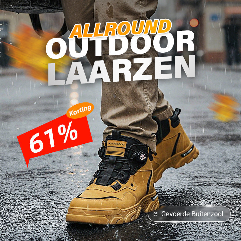 🔥60% korting🔥Heren outdoor werkschoenen met draaibare gesp (waterdicht, antislip, comfortabel en ademend)