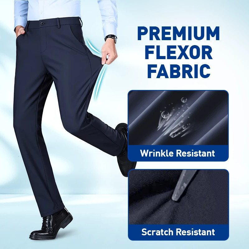 Ademende en comfortabele stretch casual broek voor heren
