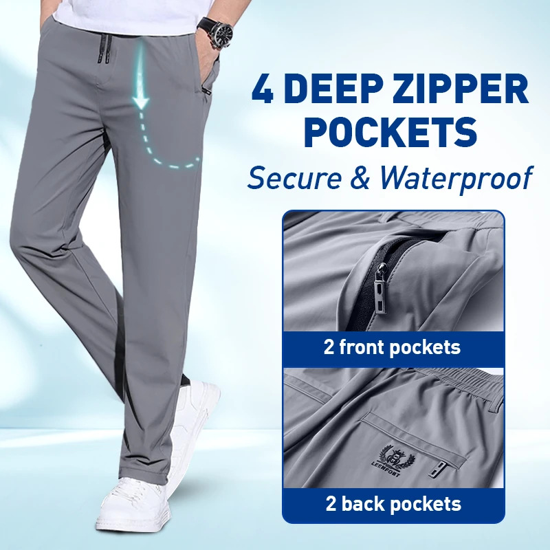 Ademende en comfortabele stretch casual broek voor heren