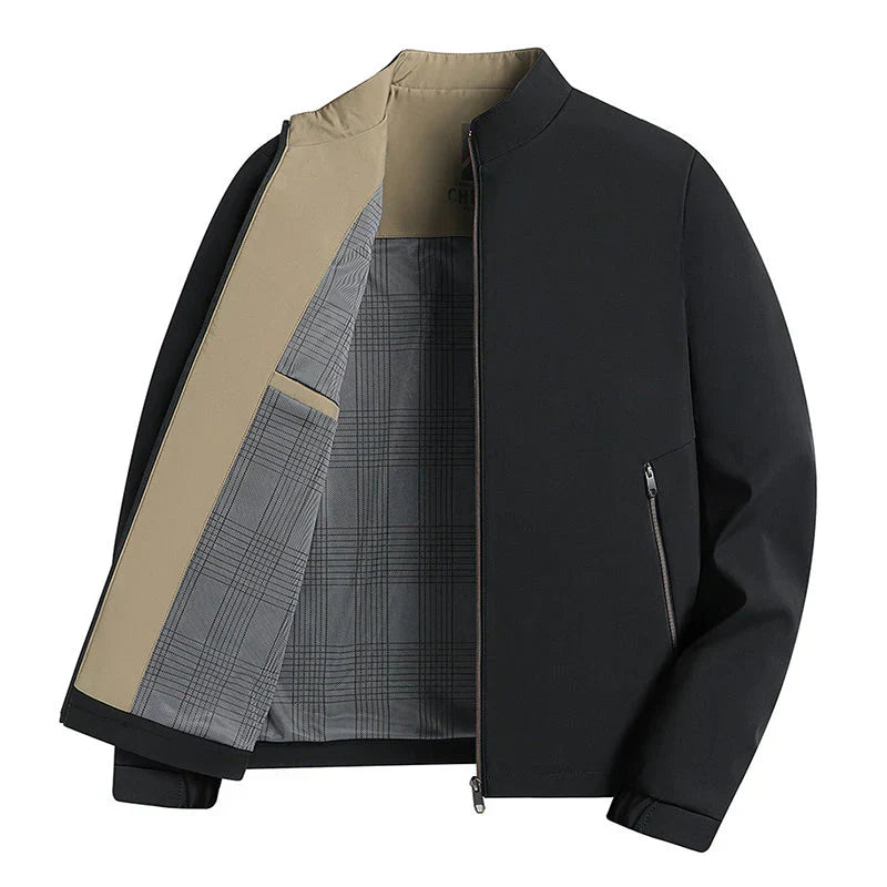 ✨Nieuwe collectie✨Casual herenjack met opstaande kraag en ritssluiting