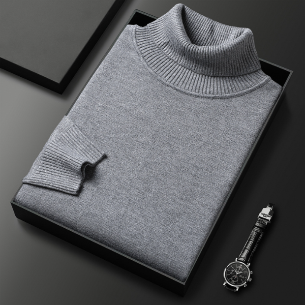 🧵 NU 50% KORTING! ✨ Premium kasjmier trui voor heren - Boterzacht en ademend, veelzijdige stijl voor op kantoor of casual kleding 🍂📦