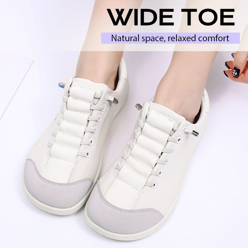 Casual sneakers voor dames met brede neus