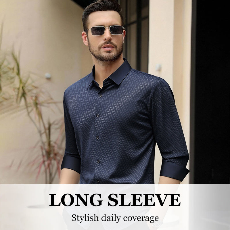 👔 Heren Casual Mode Overhemd met Lange Mouwen