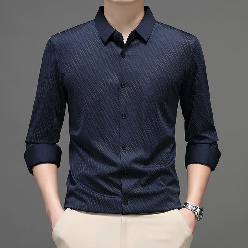 👔 Heren Casual Mode Overhemd met Lange Mouwen