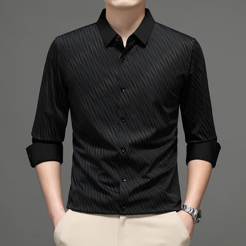 👔 Heren Casual Mode Overhemd met Lange Mouwen