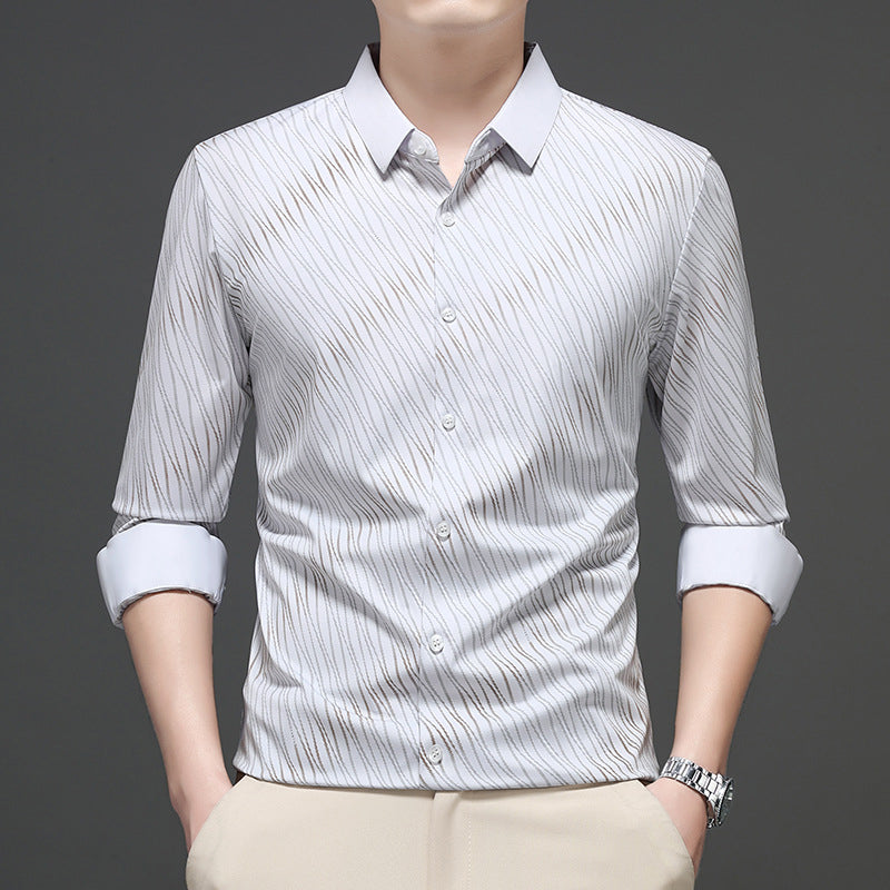 👔 Heren Casual Mode Overhemd met Lange Mouwen