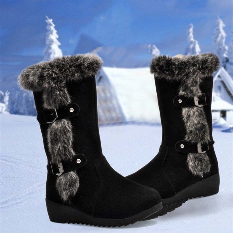 ❄️ Winter Flash Deal! 50% KORTING – Dames Snowboots met Pluche Rand 🥶 Warm, Antislip & Super Comfort!