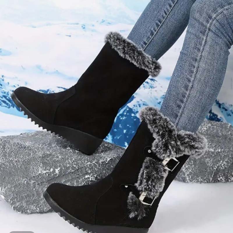 ❄️ Winter Flash Deal! 50% KORTING – Dames Snowboots met Pluche Rand 🥶 Warm, Antislip & Super Comfort!