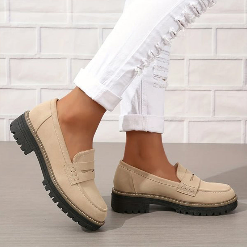Dames Platform Loafers | Stevige Zool | Zachte Binnenzool | 7 Kleuren | Maten 36-43